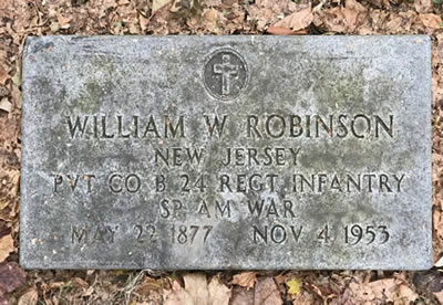 William W. Robinson Grave Marker